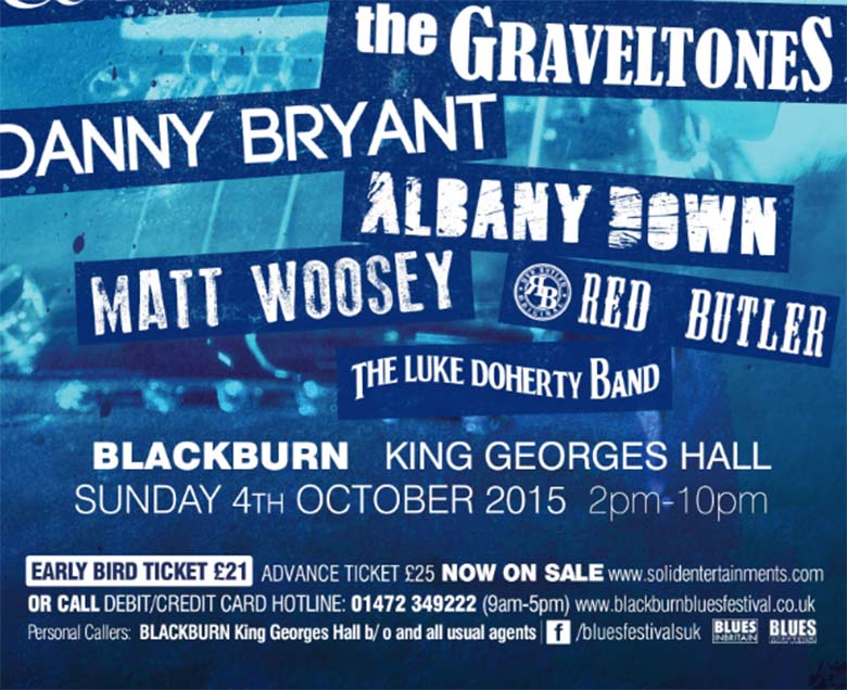 BLACKBURN BLUES, RHYTHM & ROCK FESTIVAL, SUNDAY 4TH OCTOBER 2015, BLACKBURN KING GEORGES HALL